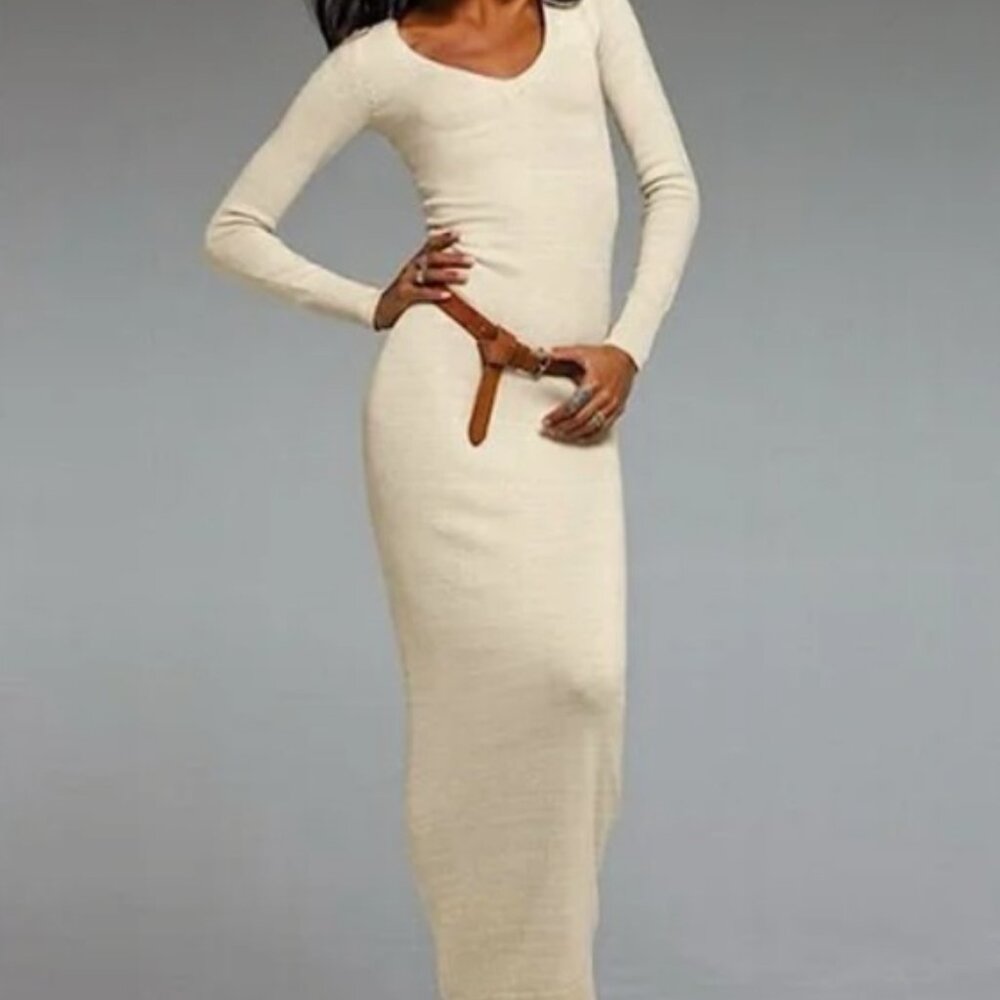 Moda International Victoria's Secret V-Neck Fitted Maxi Dress Vintage Size: S - Picture 10 of 10